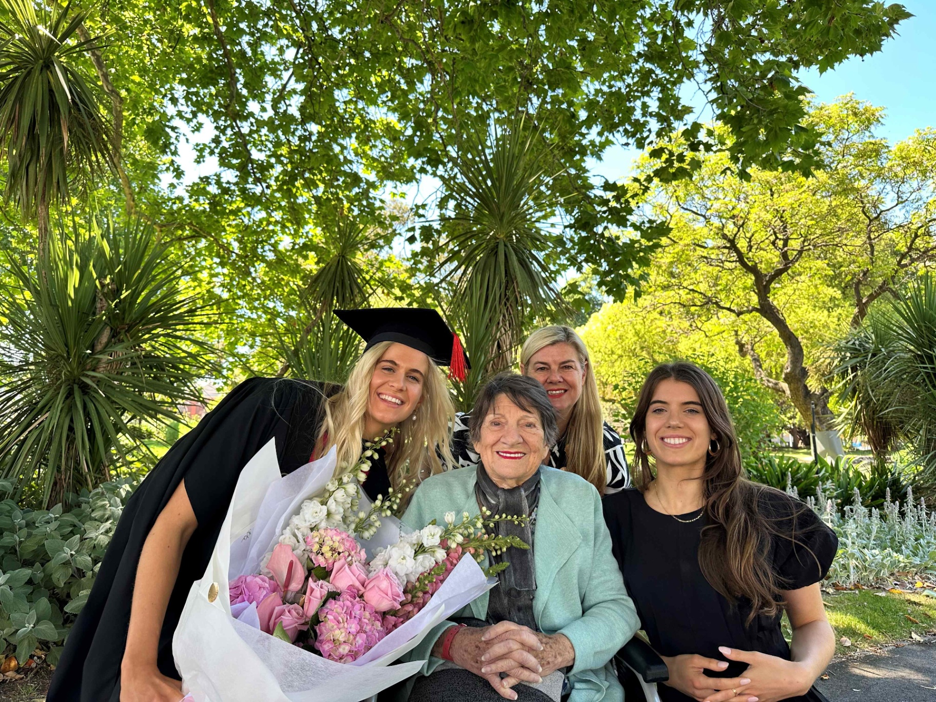 Clarice with her loving family